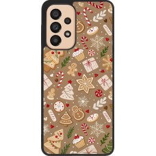 Coque Samsung Galaxy A33 5G - Silicone rigide noir Christmas 25 Pattern Ginger Cookie