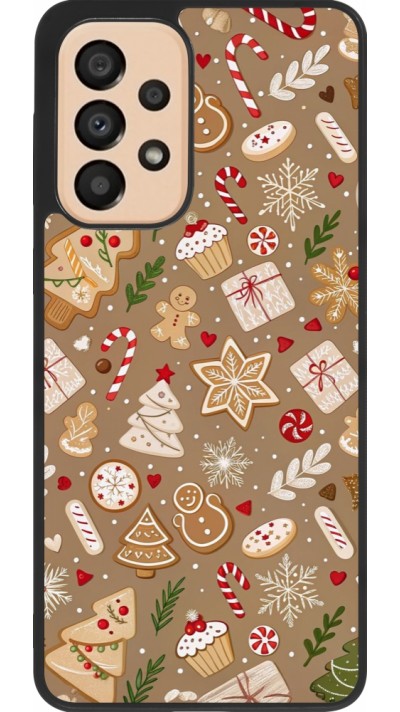 Coque Samsung Galaxy A33 5G - Silicone rigide noir Christmas 25 Pattern Ginger Cookie