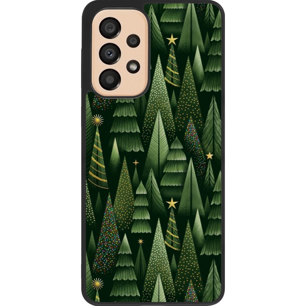 Coque Samsung Galaxy A33 5G - Silicone rigide noir Christmas 25 Pattern Xmas Tree