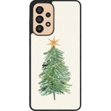 Coque Samsung Galaxy A33 5G - Silicone rigide noir Christmas 25 Sketch Tree