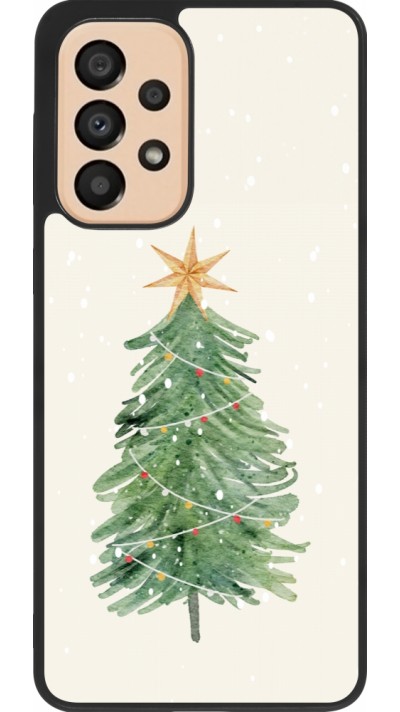 Coque Samsung Galaxy A33 5G - Silicone rigide noir Christmas 25 Sketch Tree