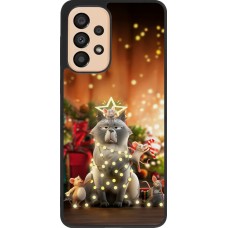 Samsung Galaxy A33 5G Case Hülle - Silikon schwarz Christmas 25 Xmas Cat