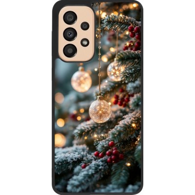 Samsung Galaxy A33 5G Case Hülle - Silikon schwarz Christmas 25 Xmas Decorated Tree