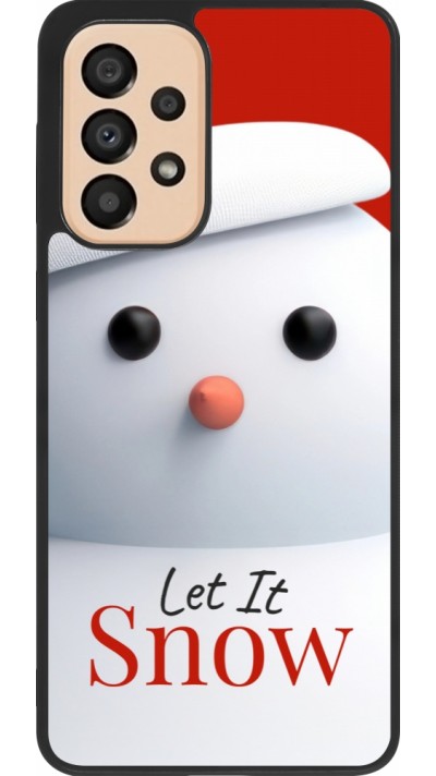 Coque Samsung Galaxy A33 5G - Silicone rigide noir Christmas 25 Xmas Snowman