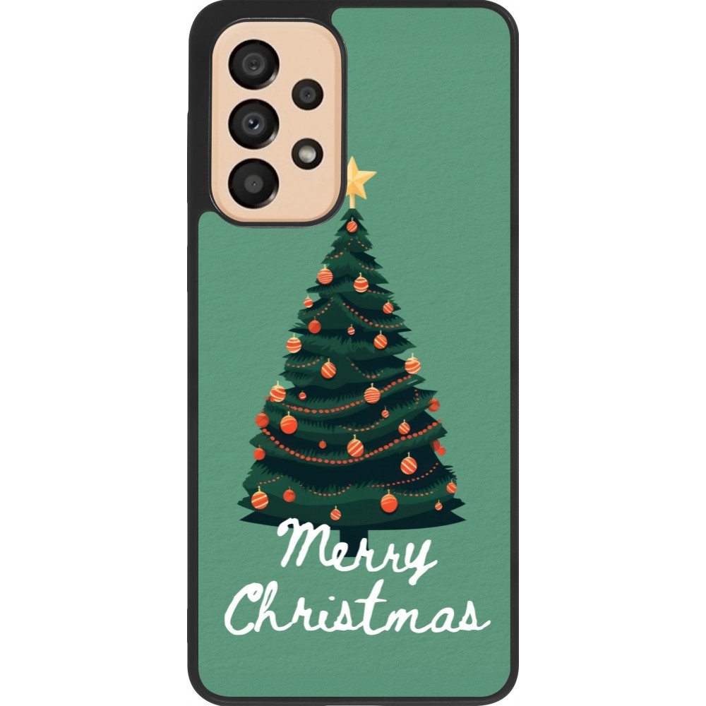 Coque Samsung Galaxy A33 5G - Silicone rigide noir Christmas 25 Xmas Tree