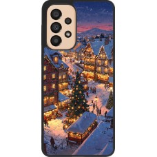 Coque Samsung Galaxy A33 5G - Silicone rigide noir Christmas 25 Xmas Village
