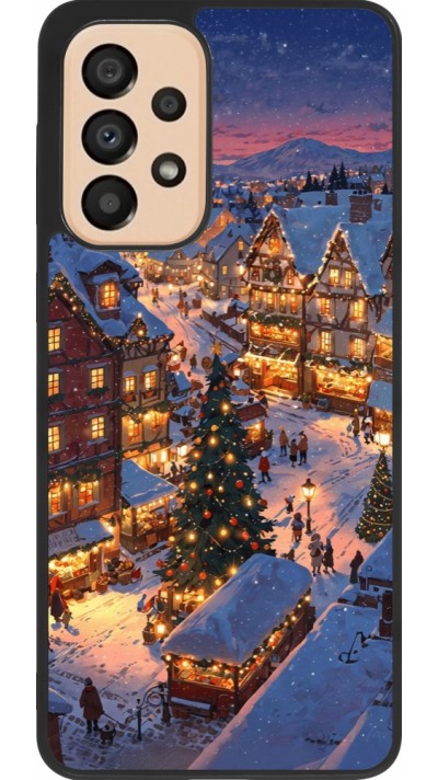 Coque Samsung Galaxy A33 5G - Silicone rigide noir Christmas 25 Xmas Village