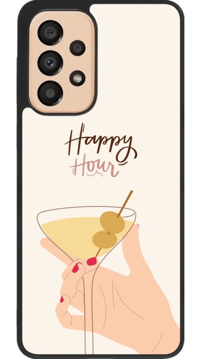 Samsung Galaxy A33 5G Case Hülle - Silikon schwarz Cocktail Happy Hour