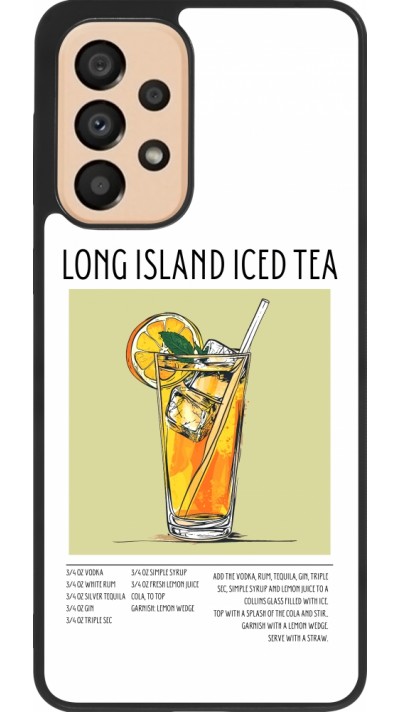 Coque Samsung Galaxy A33 5G - Silicone rigide noir Cocktail recette Long Island Ice Tea