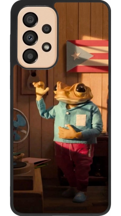 Samsung Galaxy A33 5G Case Hülle - Silikon schwarz Dancing frog DTMF