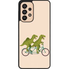 Coque Samsung Galaxy A33 5G - Silicone rigide noir Dinosaurs on bikes 2026