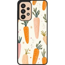 Coque Samsung Galaxy A33 5G - Silicone rigide noir Easter 2026 Illustration carrots