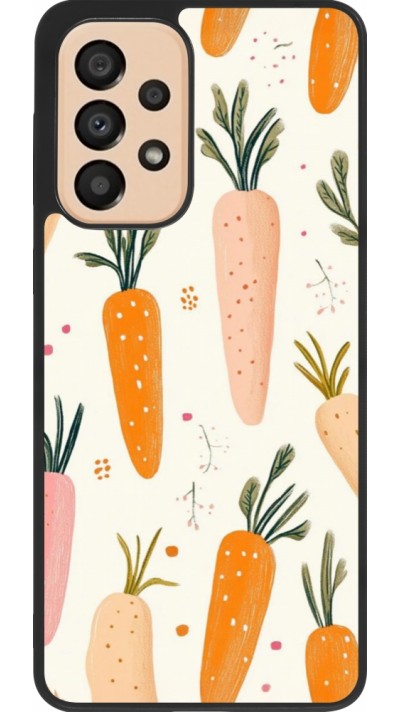Coque Samsung Galaxy A33 5G - Silicone rigide noir Easter 2026 Illustration carrots
