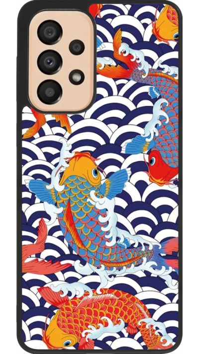 Coque Samsung Galaxy A33 5G - Silicone rigide noir Easter 2023 japanese fish