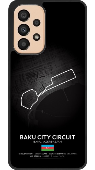 Coque Samsung Galaxy A33 5G - Silicone rigide noir F1 Track 2025 Azerbaijan