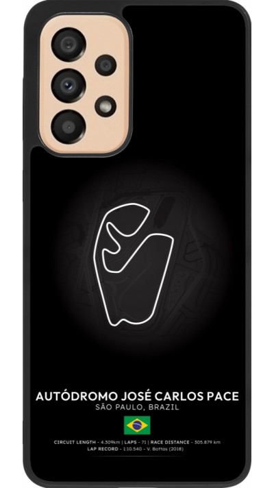 Coque Samsung Galaxy A33 5G - Silicone rigide noir F1 Track 2025 Brazil