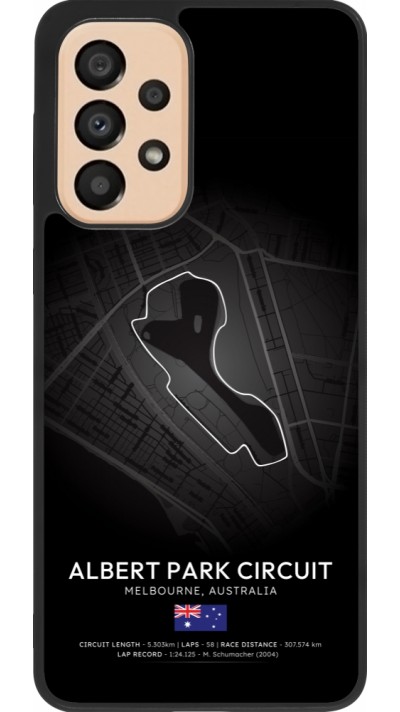 Coque Samsung Galaxy A33 5G - Silicone rigide noir F1 Track 2025 Melbourne