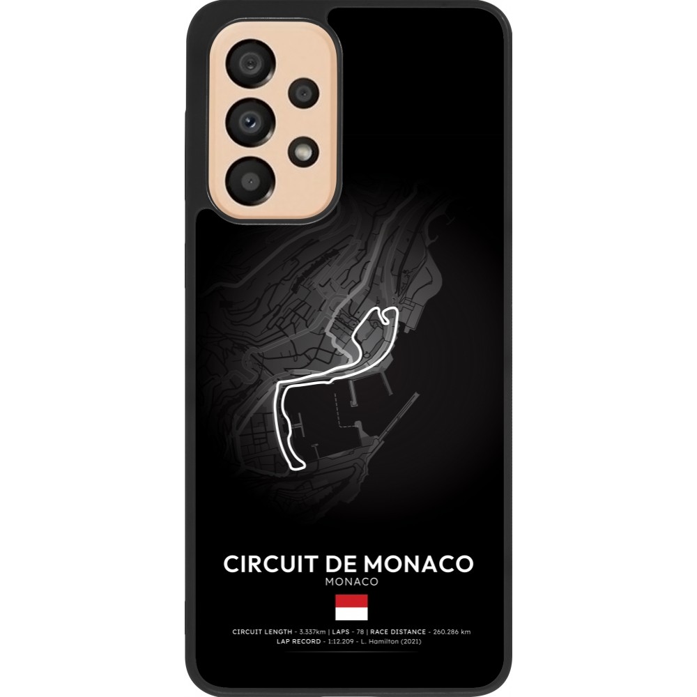 Samsung Galaxy A33 5G Case Hülle - Silikon schwarz F1 Track 2025 Monaco