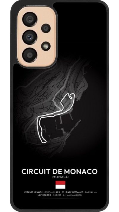 Coque Samsung Galaxy A33 5G - Silicone rigide noir F1 Track 2025 Monaco