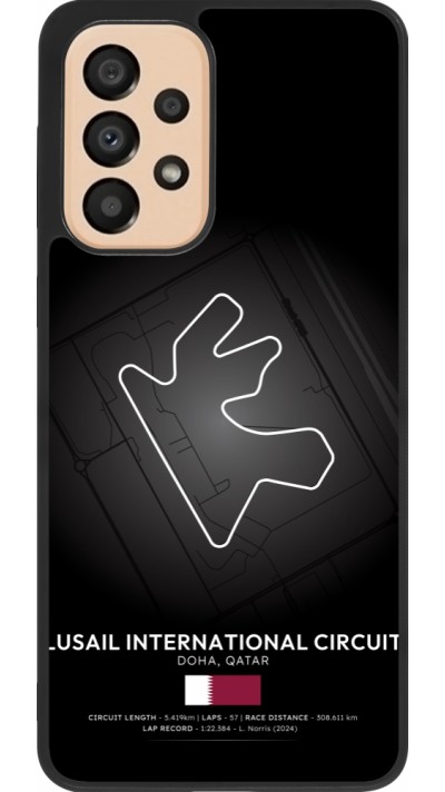 Coque Samsung Galaxy A33 5G - Silicone rigide noir F1 Track 2025 Qatar
