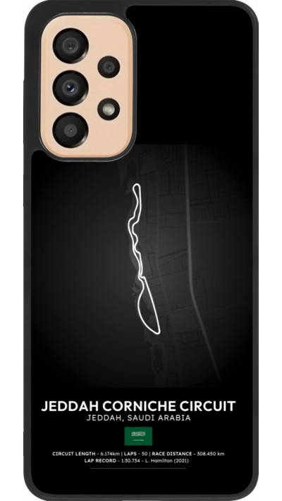 Coque Samsung Galaxy A33 5G - Silicone rigide noir F1 Track 2025 Saudi Arabia