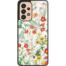 Samsung Galaxy A33 5G Case Hülle - Silikon schwarz Flora Botanical Wildlife