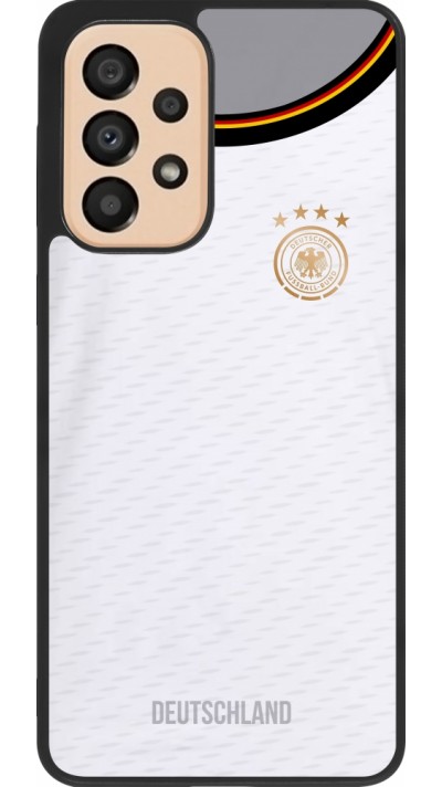 Samsung Galaxy A33 5G Case Hülle - Silikon schwarz Deutschland 2022 personalisierbares Fußballtrikot