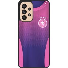 Samsung Galaxy A33 5G Case Hülle - Silikon schwarz Deutschland Away personalisierbares Fussballtrikot