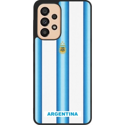 Samsung Galaxy A33 5G Case Hülle - Silikon schwarz Argentinien 2026 personalisierbares Fussballtrikot