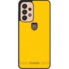 Coque Samsung Galaxy A33 5G - Silicone rigide noir Maillot de football Équateur 2026 personnalisable