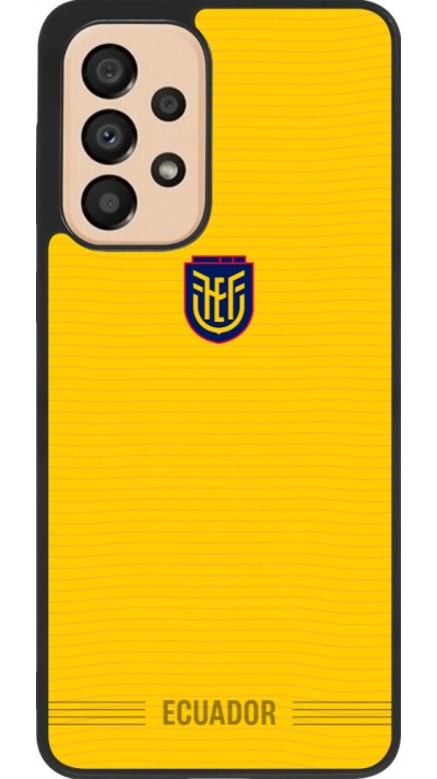 Samsung Galaxy A33 5G Case Hülle - Silikon schwarz Ecuador 2026 personalisierbares Fussballtrikot