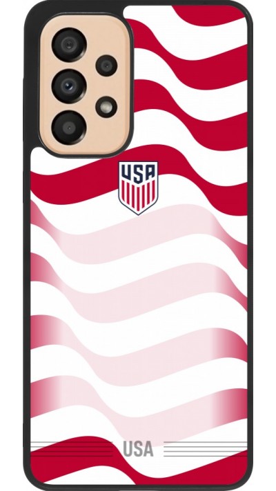 Samsung Galaxy A33 5G Case Hülle - Silikon schwarz Vereinigten Staaten 2026 personalisierbares Fussballtrikot