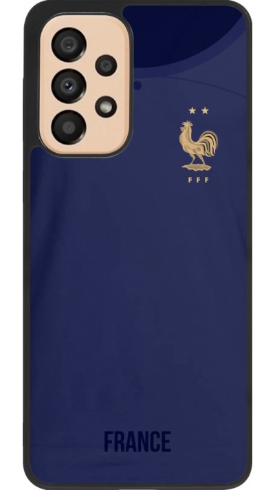 Samsung Galaxy A33 5G Case Hülle - Silikon schwarz Frankreich 2022 personalisierbares Fussballtrikot Samsung Galaxy A33 5G Case Hülle - Silikon schwarz Frankreich 2022 personalisierbares Fussballtrikot