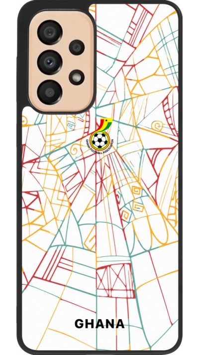 Samsung Galaxy A33 5G Case Hülle - Silikon schwarz Ghana 2026 personalisierbares Fussballtrikot