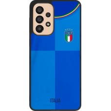 Samsung Galaxy A33 5G Case Hülle - Silikon schwarz Italien 2022 personalisierbares Fußballtrikot