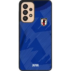 Samsung Galaxy A33 5G Case Hülle - Silikon schwarz Japan 2022 personalisierbares Fussballtrikot