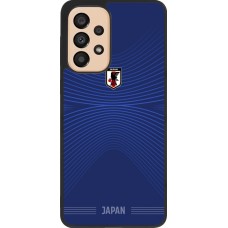 Coque Samsung Galaxy A33 5G - Silicone rigide noir Maillot de football Japon 2026 personnalisable