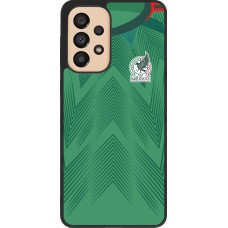 Samsung Galaxy A33 5G Case Hülle - Silikon schwarz Mexiko 2022 personalisierbares Fussballtrikot