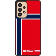 Samsung Galaxy A33 5G Case Hülle - Silikon schwarz Norwegen 2026 personalisierbares Fussballtrikot