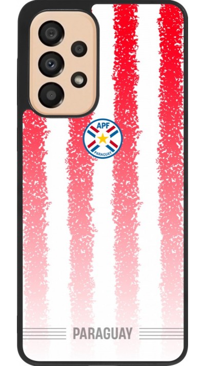 Samsung Galaxy A33 5G Case Hülle - Silikon schwarz Paraguay 2026 personalisierbares Fussballtrikot