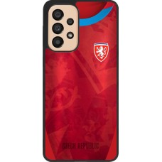 Samsung Galaxy A33 5G Case Hülle - Silikon schwarz Tschechische Republik personalisierbares Fussballtrikot