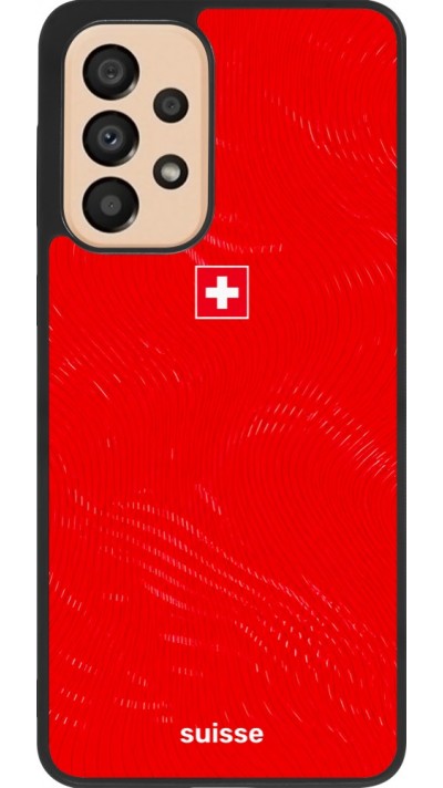 Samsung Galaxy A33 5G Case Hülle - Silikon schwarz Schweiz 2026 personalisierbares Fussballtrikot
