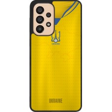 Samsung Galaxy A33 5G Case Hülle - Silikon schwarz Fussballtrikot Ukraine