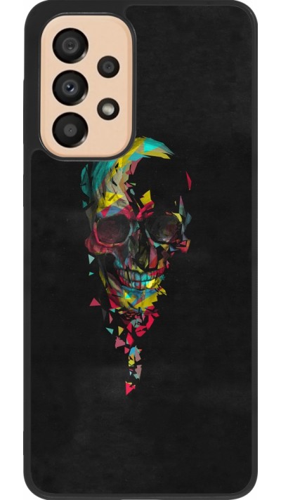 Coque Samsung Galaxy A33 5G - Silicone rigide noir Halloween 22 colored skull