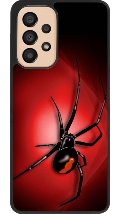 Coque Samsung Galaxy A33 5G - Silicone rigide noir Halloween 2023 spider black widow