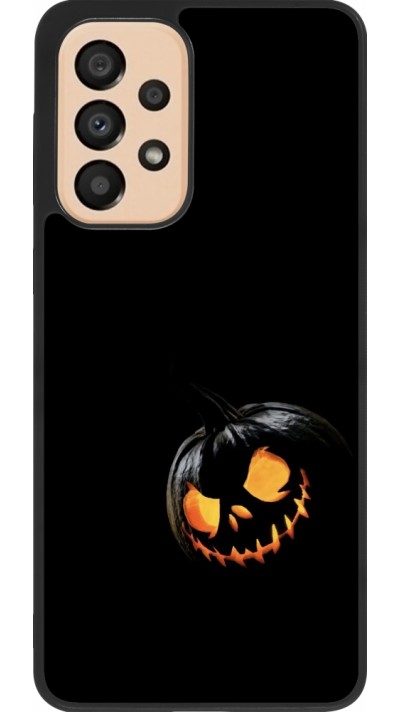Coque Samsung Galaxy A33 5G - Silicone rigide noir Halloween 2023 discreet pumpkin