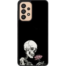 Samsung Galaxy A33 5G Case Hülle - Silikon schwarz Halloween 2023 rose and skeleton