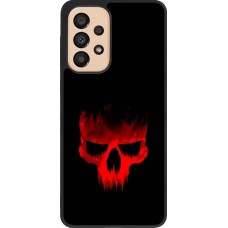 Samsung Galaxy A33 5G Case Hülle - Silikon schwarz Halloween 2023 scary skull