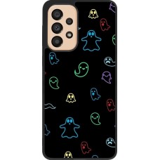 Samsung Galaxy A33 5G Case Hülle - Silikon schwarz Halloween 2024 colorful ghosts