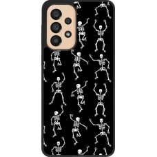 Samsung Galaxy A33 5G Case Hülle - Silikon schwarz Halloween 2024 dancing skeleton